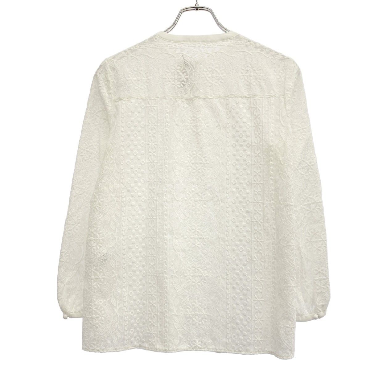 theory luxe セオリーリュクス ヘンリーネックレースブラウス 8308265