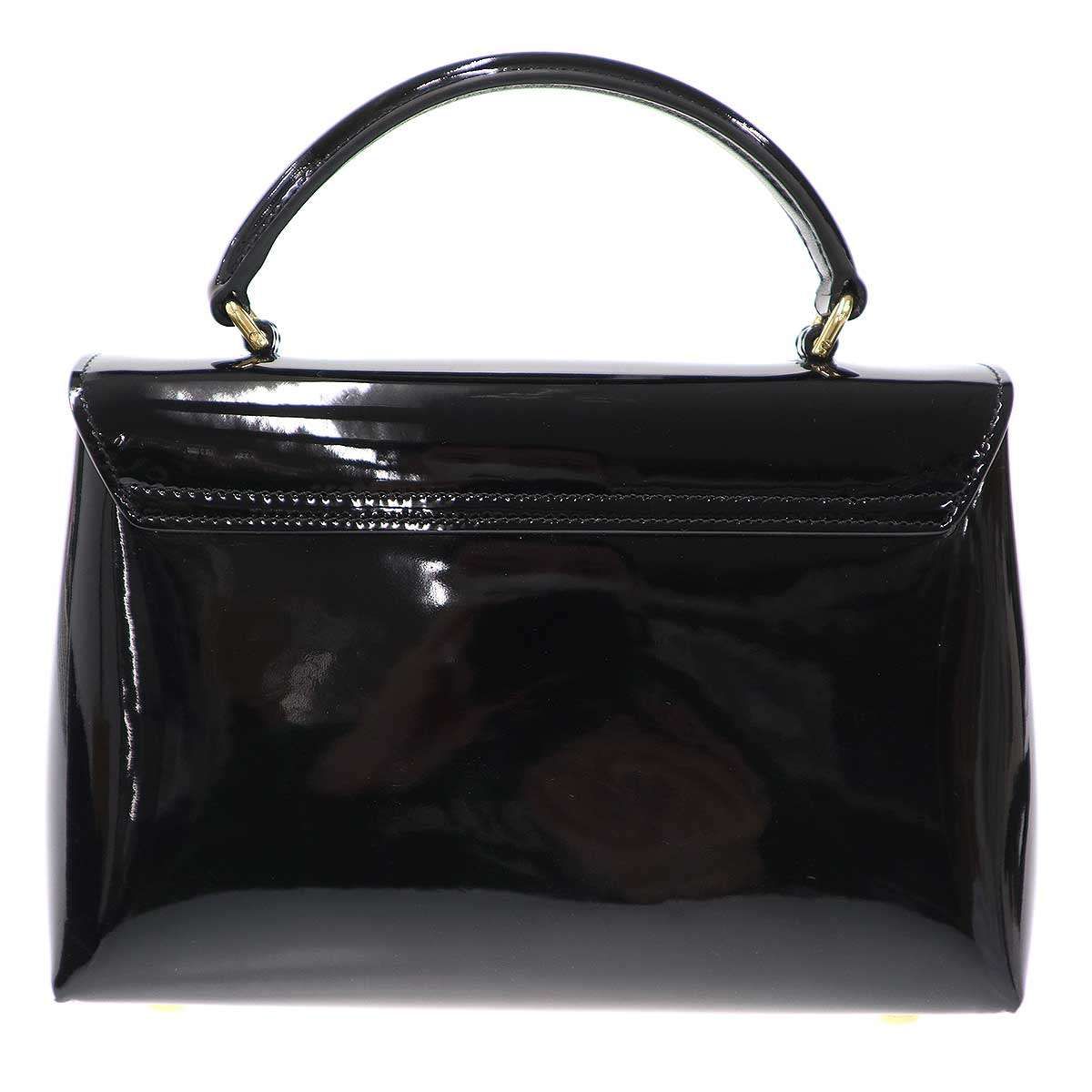 CELINE セリーヌ Teen Nino ティーン ニノ パテントレザーショルダーバッグ  ブラック CELINE（セリーヌ） ハンドバッグ Teen Nino ティーン ニノ 118113FYJ