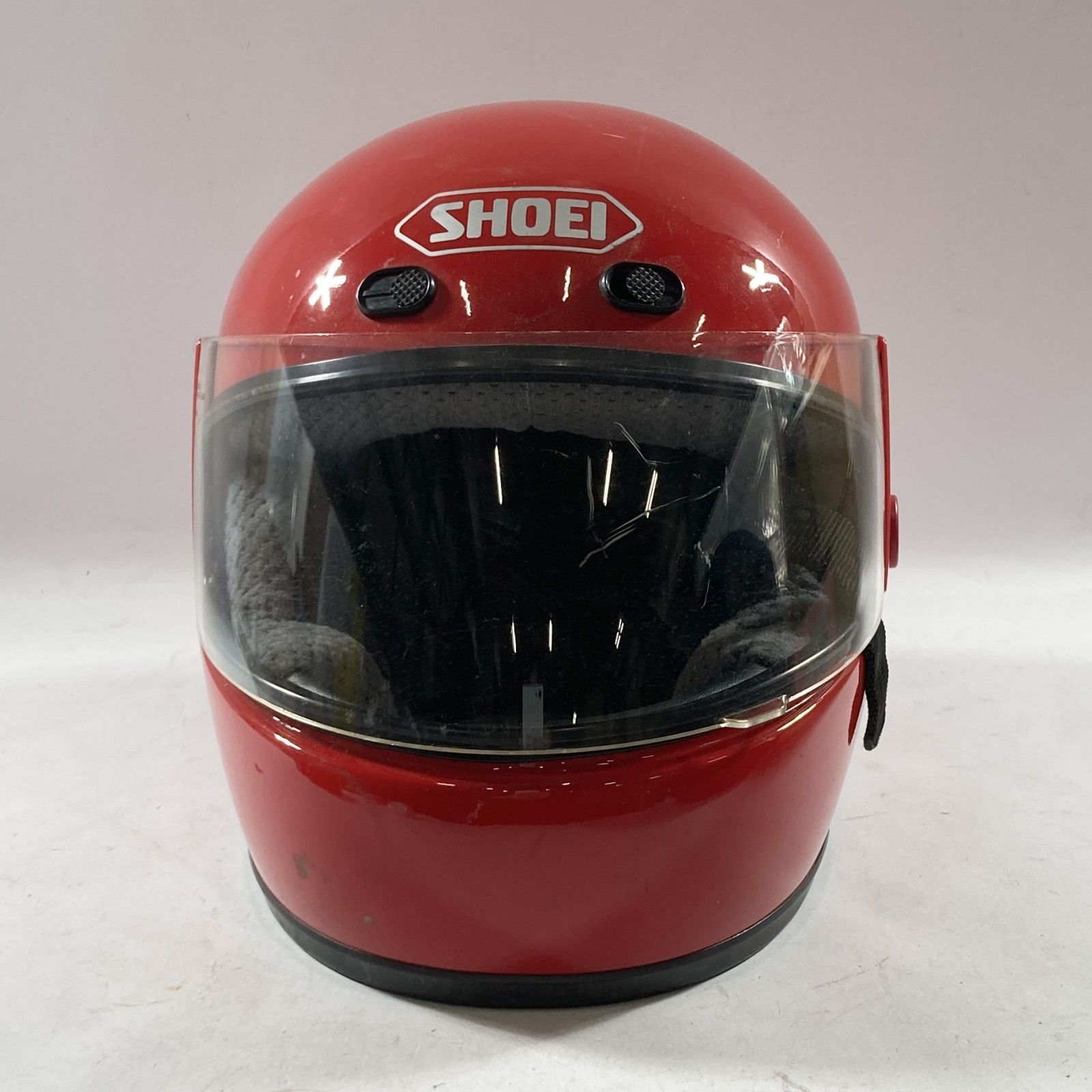 SHOEI】 ショウエイ ヘルメット ST-W 赤 Lサイズ フルフェイス 当時物 SHOEI】 ショウエイ ヘルメット ST-W 赤 Lサイズ フルフェイス 当時物