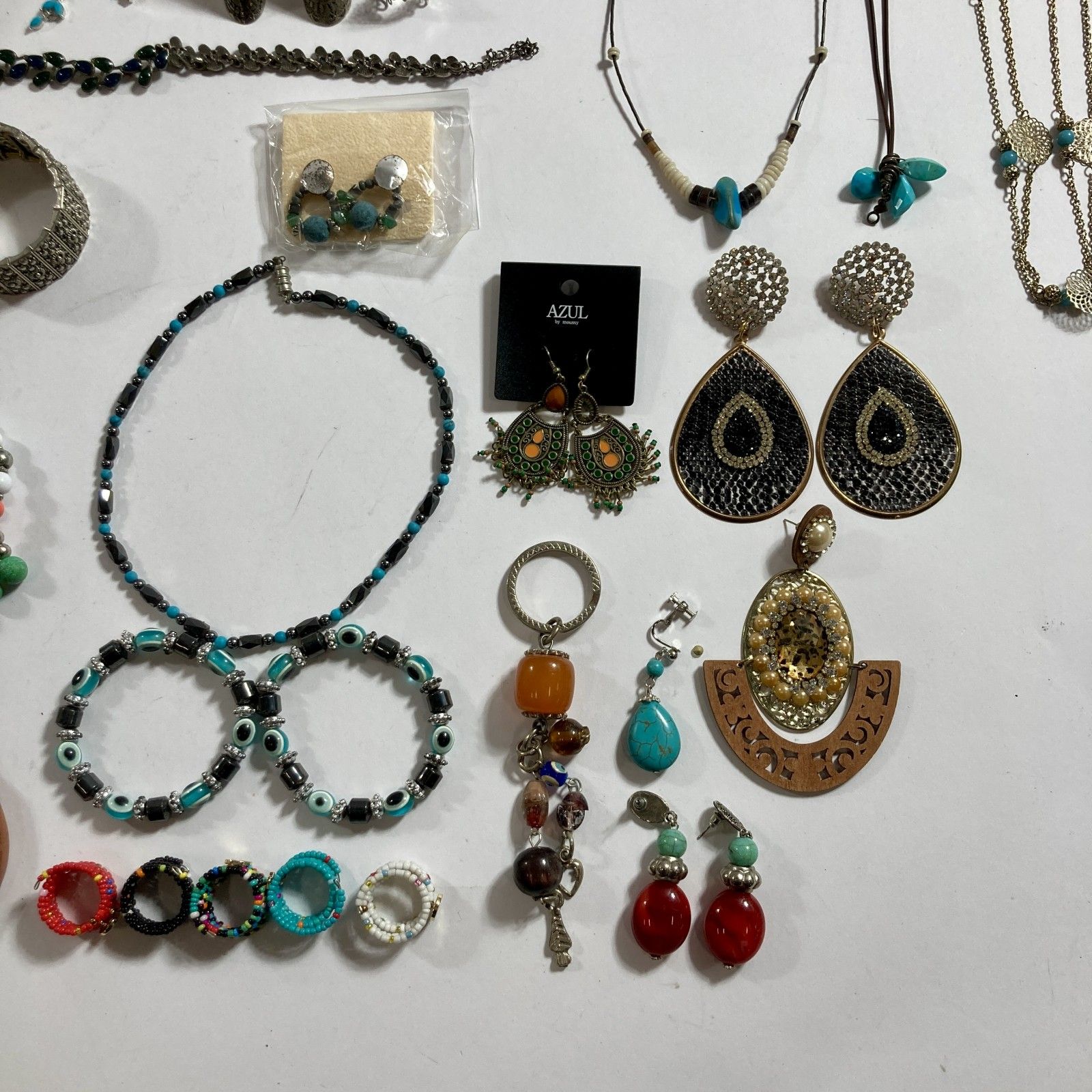  インディアンジュエリー風 50点 まとめ商品 ブレスレット ネックレス リング ピアス イヤリング 他 1.4 kg その他 アクセサリー