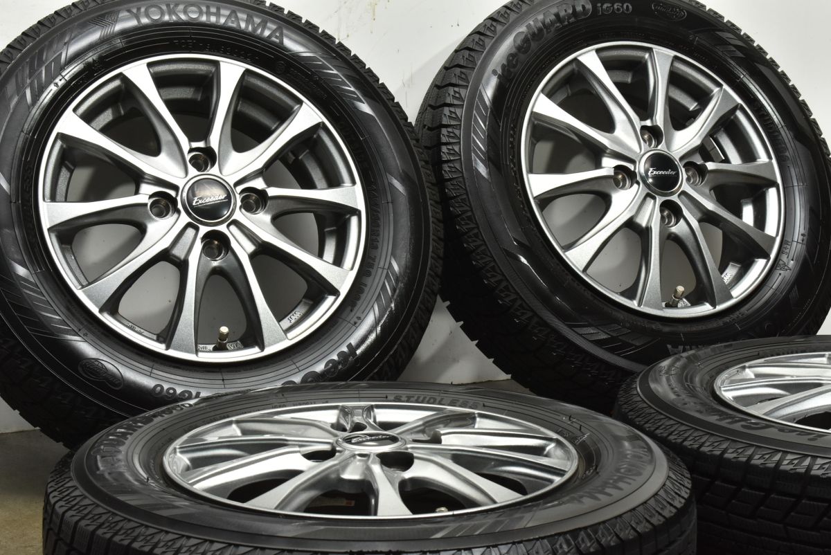 バリ溝 エクシーダー 13 in 4 00 B 45 PCD 100 ヨコハマ アイスガード iG 60 145 80 R N BOX WGN ワゴンR スペーシア アルト タント