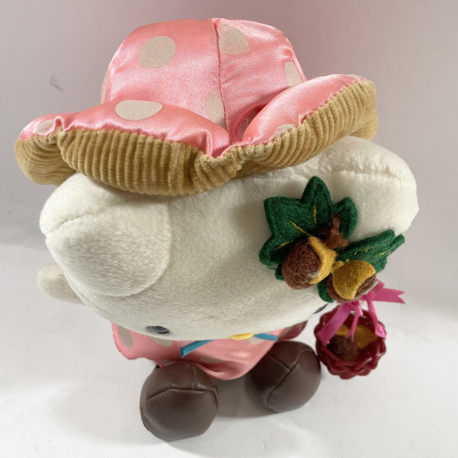 ☆ 希少 レア ハローキティ ぬいぐるみ どんぐり 帽子 水玉 マスコット