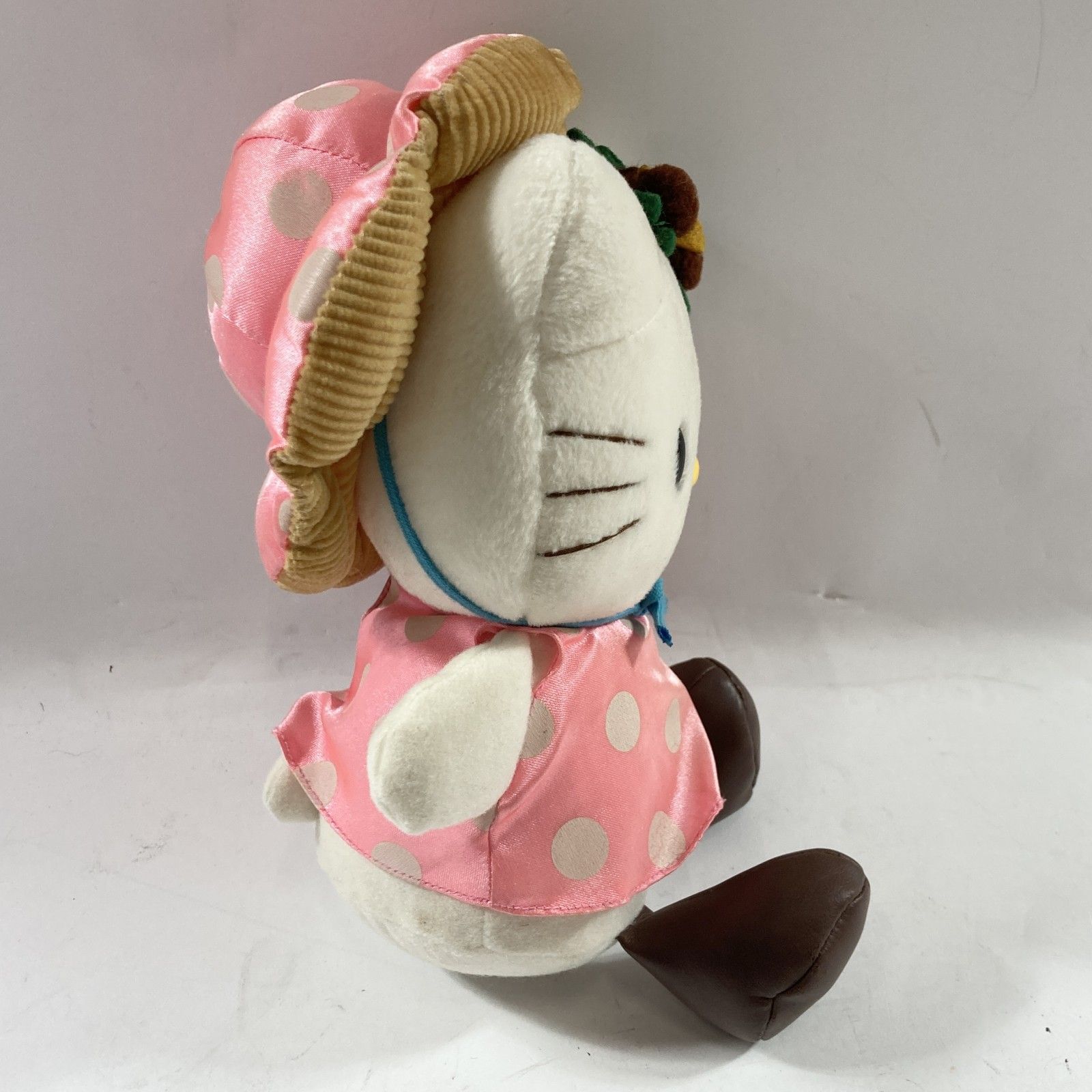 ☆ 希少 レア ハローキティ ぬいぐるみ どんぐり 帽子 水玉 マスコット