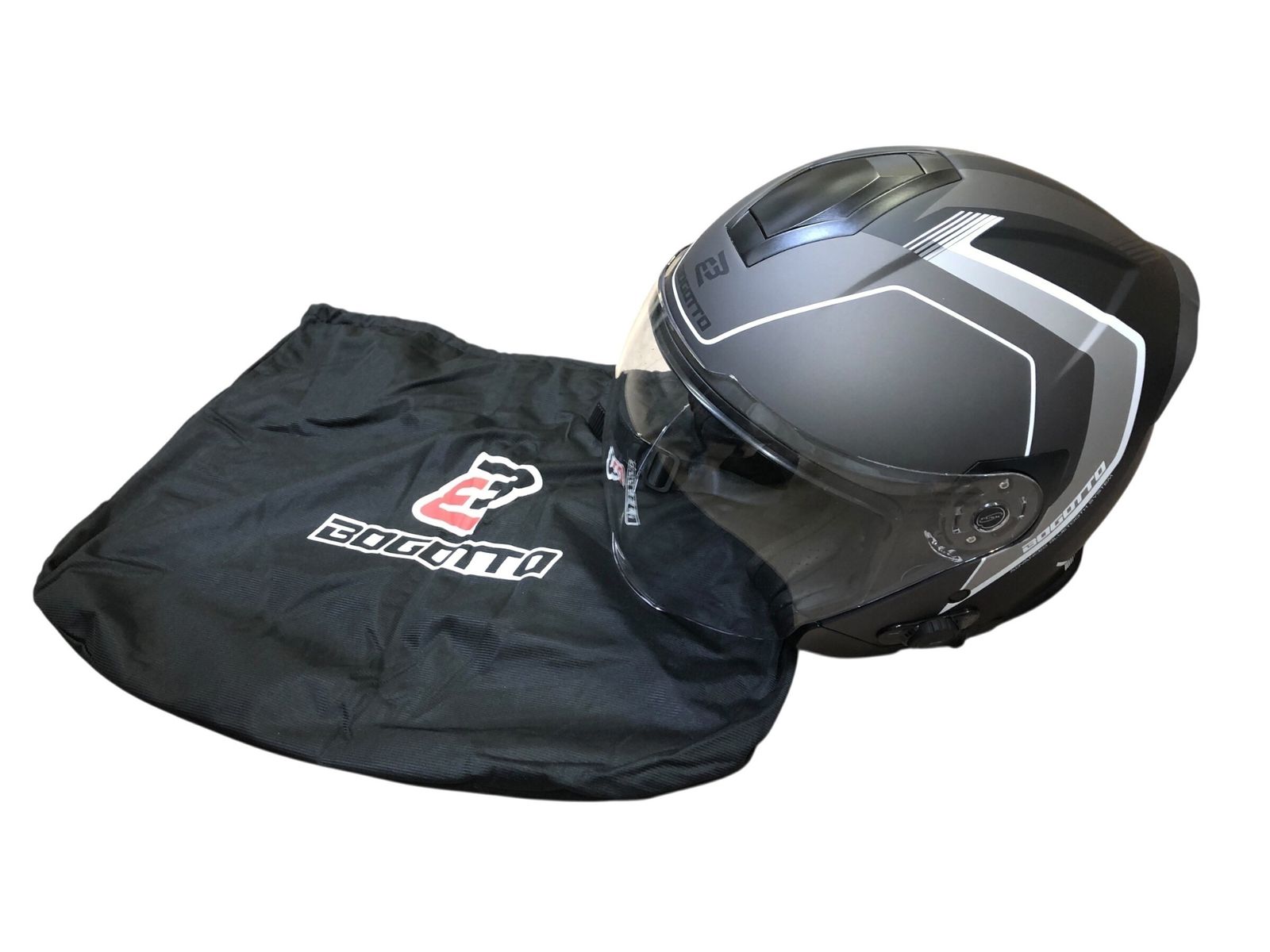 Bogotto H 586 BT Illus Bluetooth バイク用 システムヘルメット Bluetooth搭載 収納袋付