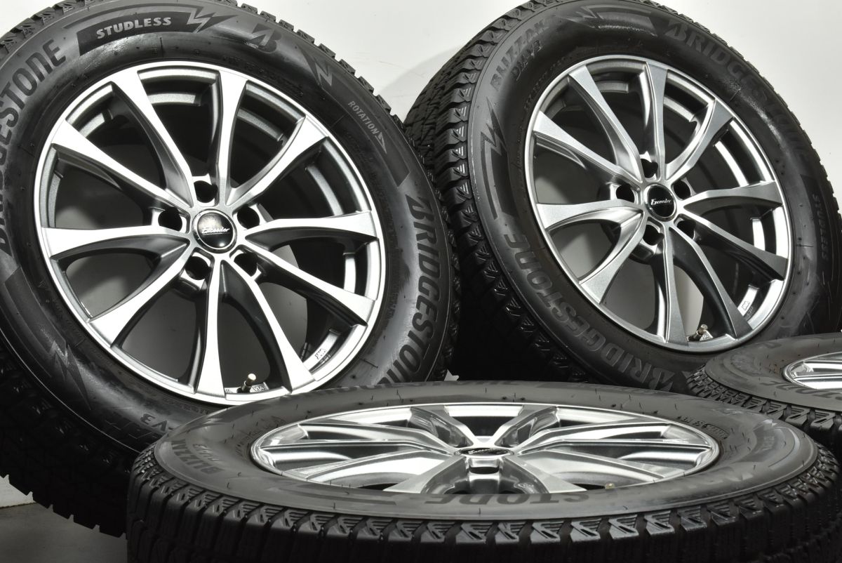 バリ溝 エクシーダー 17 in 7 J 38 PCD 114 3 ブリヂストン ブリザック DM V 225 65 R NX ハリアー RAV 4 エクストレイル CX 5 8