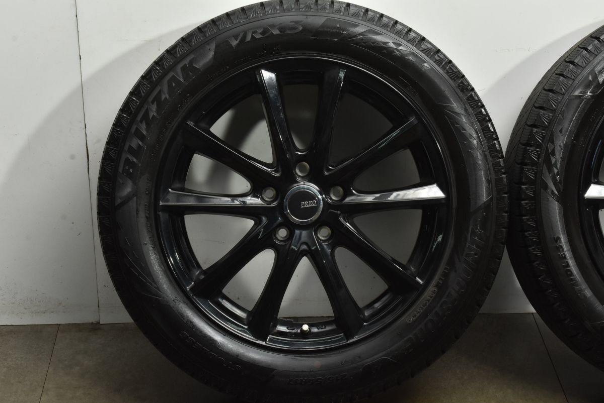 超バリ溝 VRX3付】PREO 17in 7J +53 PCD114.3 ブリヂストン ブリザック