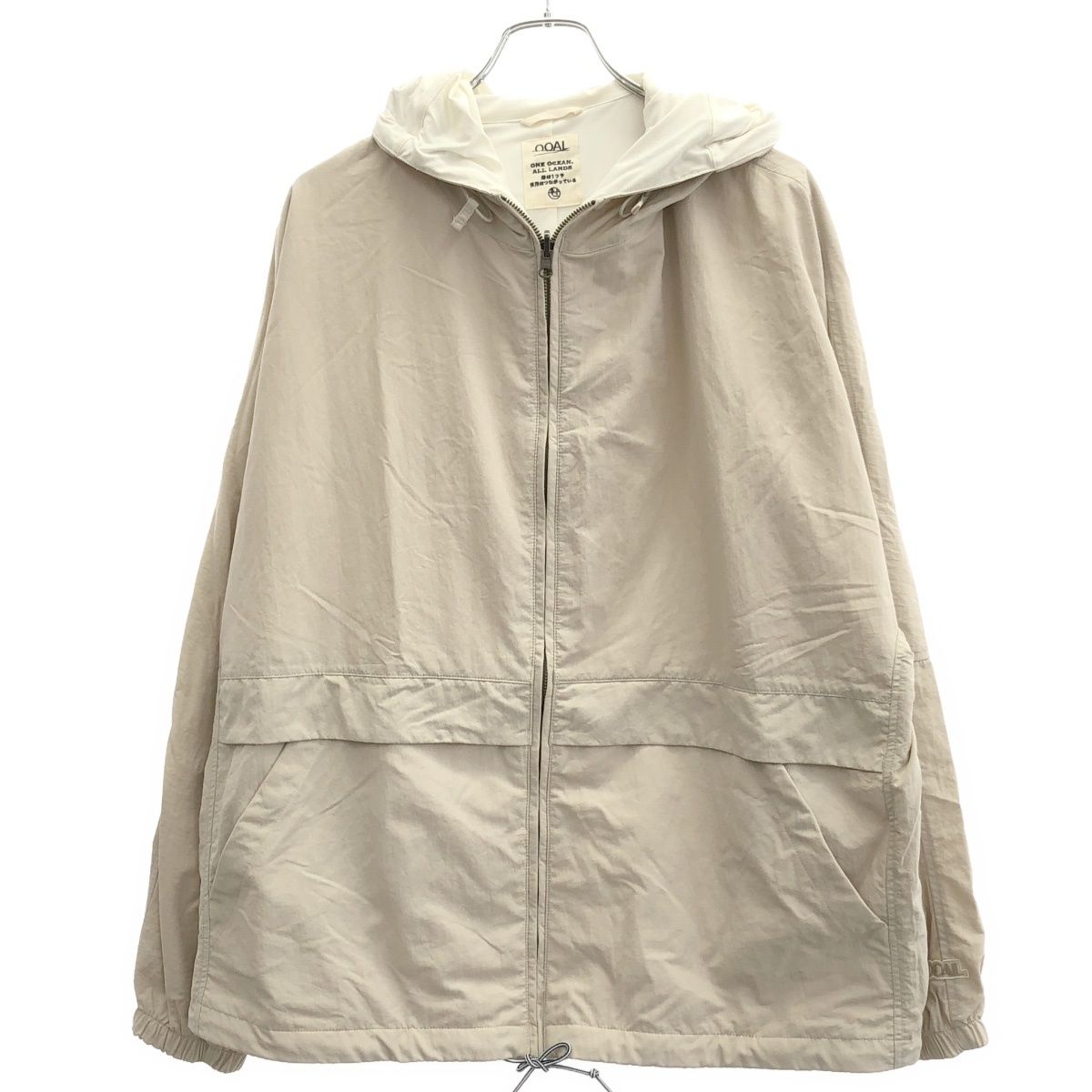 HOT，限定セール nanamica ナナミカ 25SS Reversible Hooded Jacket リバーシブルフーデッドジャケット  ベージュ×ホワイト L その他