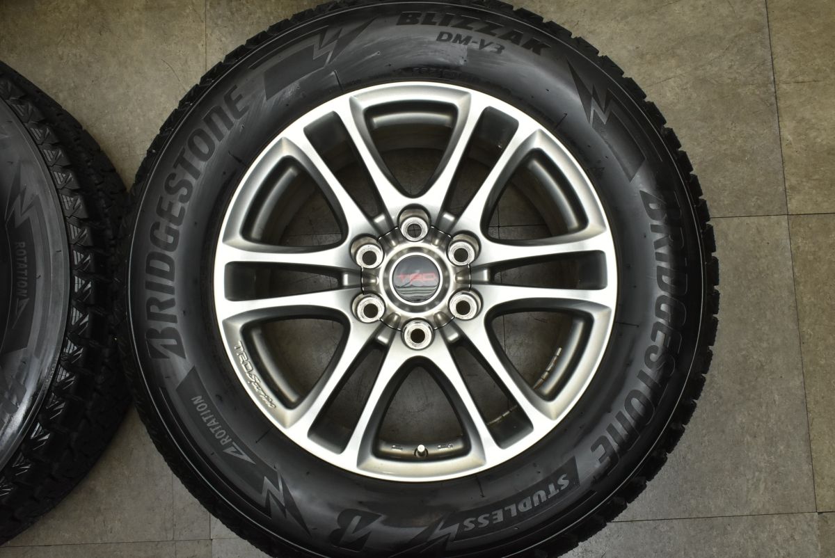  品 トヨタ ランクル プラド OP TRD TA 1 18 in 8 J 25 PCD 139 7 ブリヂストン ブリザック DM V 3 265 60 R 可 ハイラックス 18インチ タイヤ ホイールセット