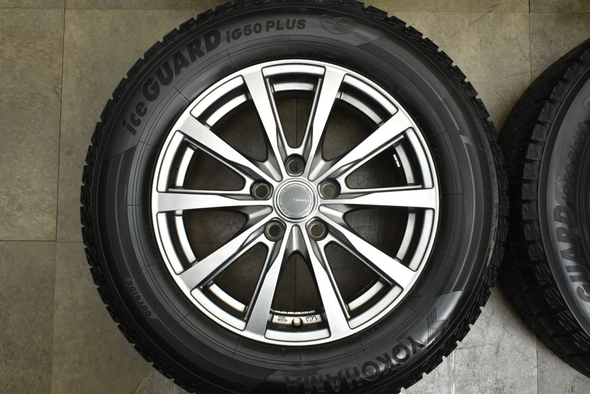  トヨタ車 設計 GRASS 16 in 6 5 J 38 PCD 114 3 ヨコハマ アイスガード iG 50 215 65 R アルファード ヴェルファイア カローラクロス 16インチ タイヤ ホイールセット