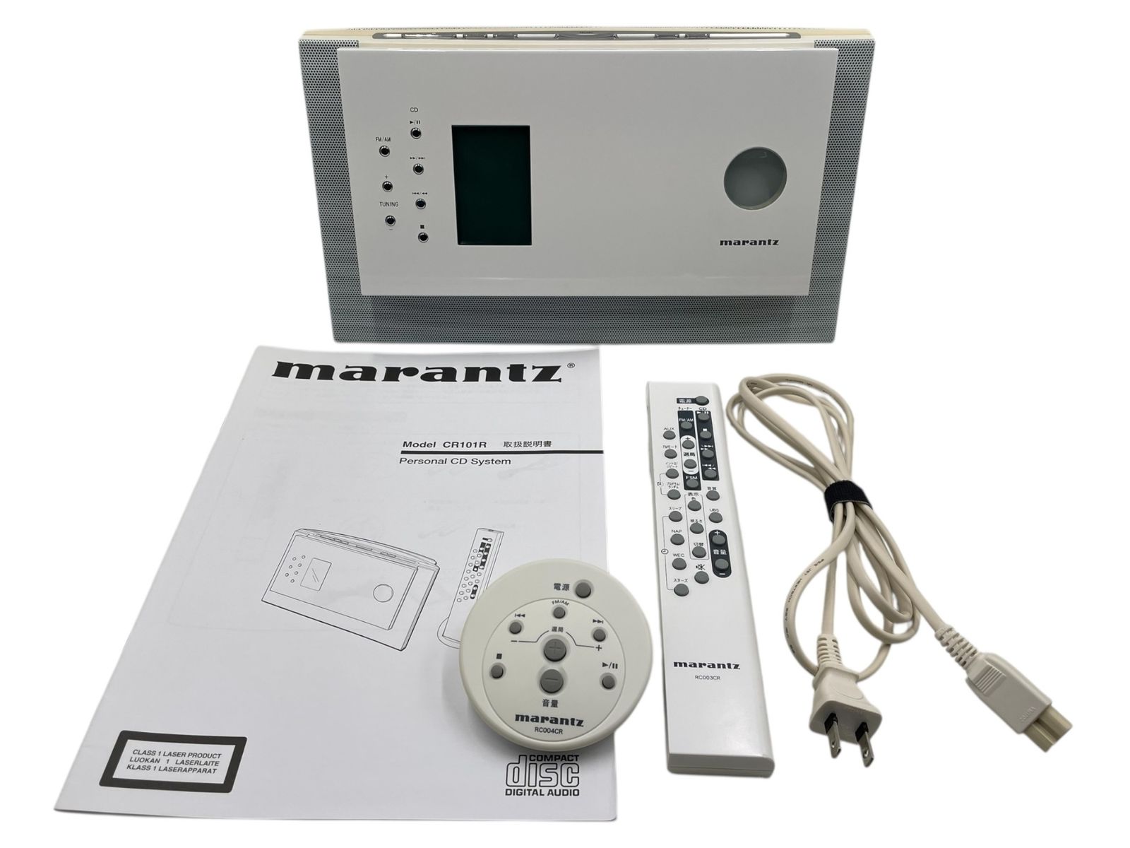 □美品 marantz CR101R パーソナル CD システム 本体 リモコン2個 取説