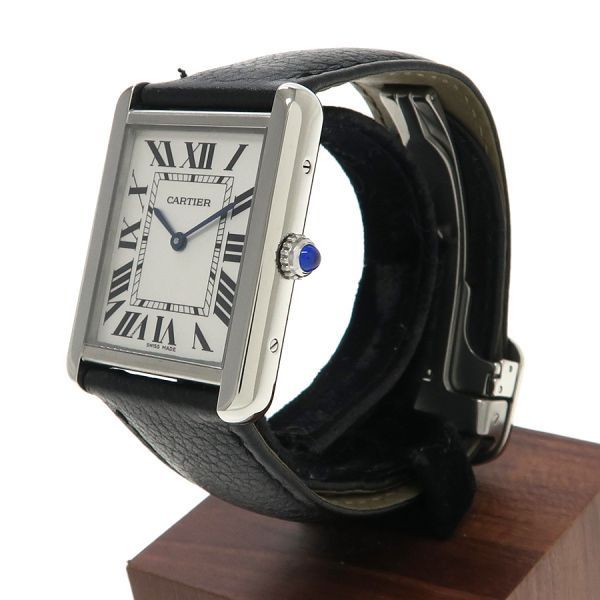カルティエ タンクソロLM W:27.4×H:34.8mm WSTA0028 メンズ 腕時計【A