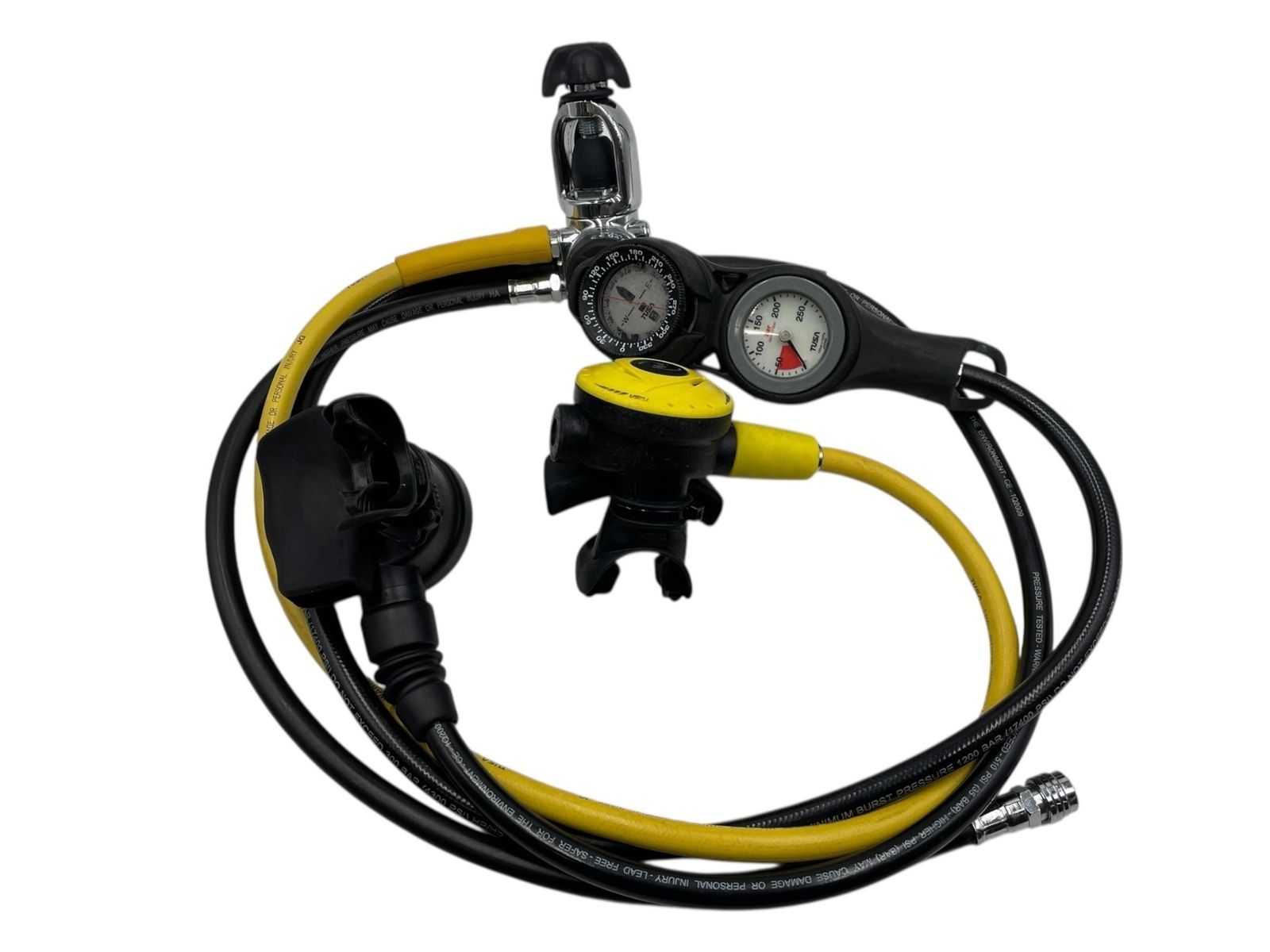 □TUSA レギュレーター セット 残圧計 コンパス オクトパス 付
