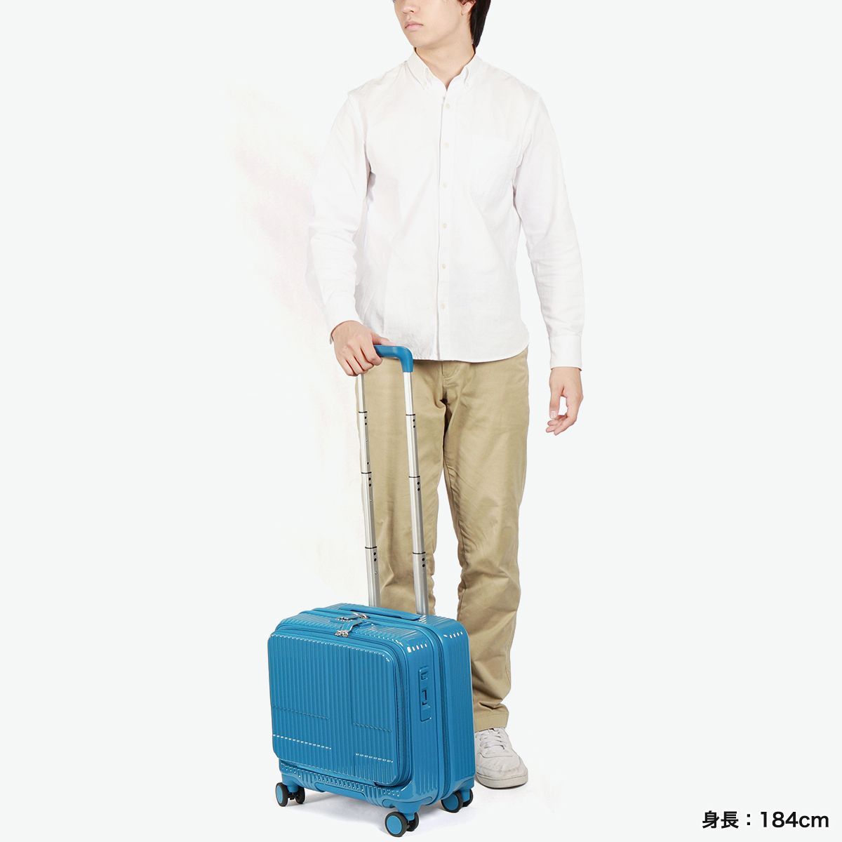 2年保証 イノベーター スーツケース 機内持ち込み フロントオープン 軽量 innovator キャリーケース suitcase Sサイズ ストッパー TSA PC 3泊 4泊 Extreme Journey 33 L Cabin INV 20-MIRR マキシ丈 キャリーケース 