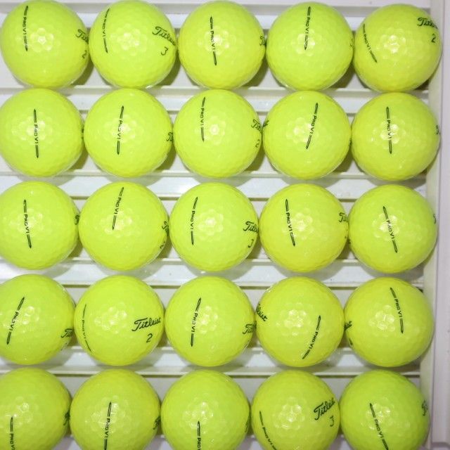 Aランク 25個 2023年モデル プロV1 イエロー 美品 タイトリスト ロスト