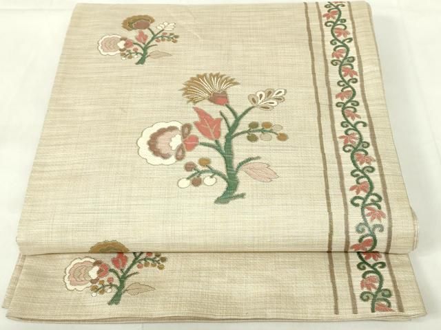 平和屋着物◎六通柄袋帯 更紗花文 正絹 逸品 DAAZ9191qp - メルカリ