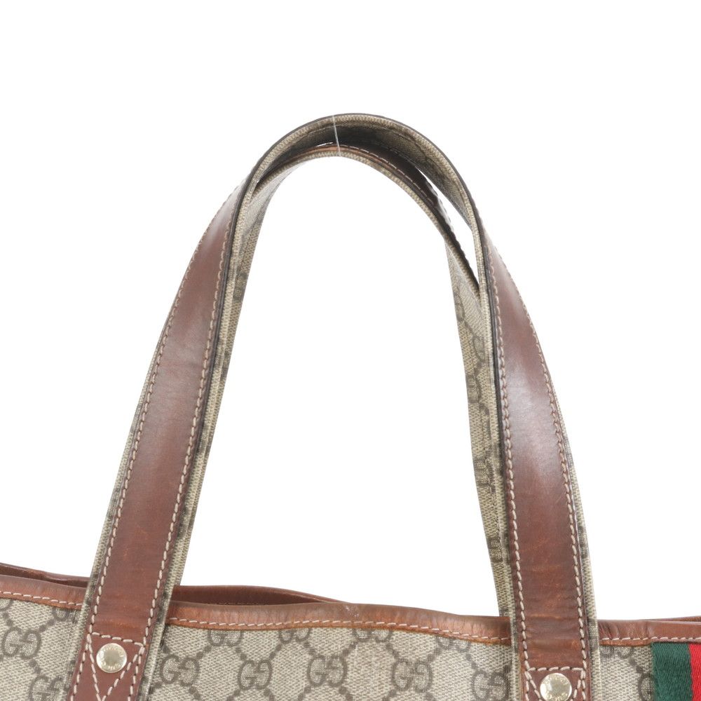 【正規品】グッチ トートバッグ シェリーライン GGスプリーム 肩掛け A4可 GUCCI】グッチ『シェリーライン GGスプリーム トートバッグ』145842