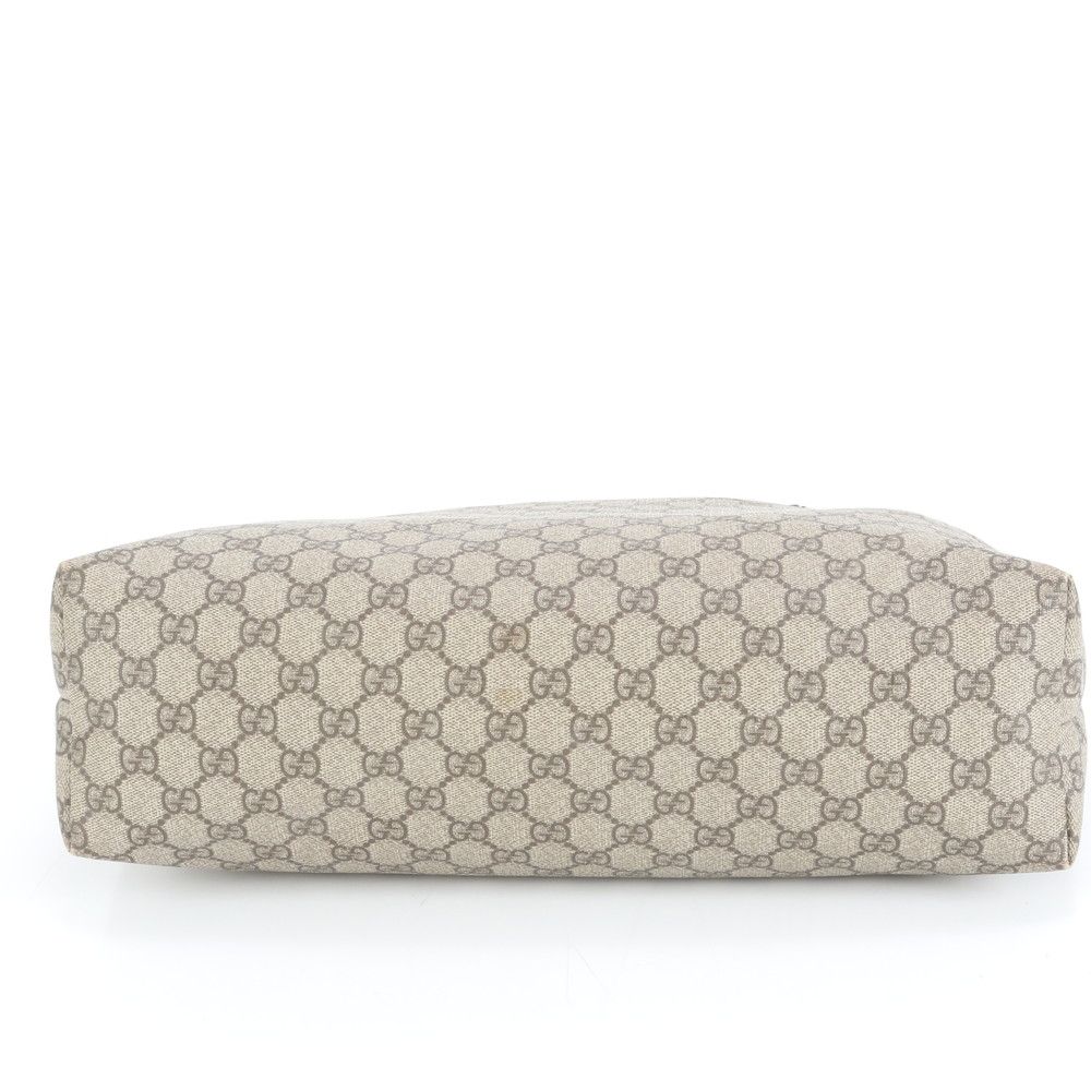 美品 グッチ GG スプリーム シェリー ライン 211134 レザー トート