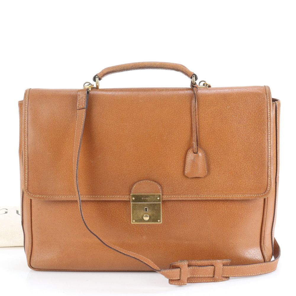 オールドグッチ レザー 2WAY ビジネス バッグ 斜め掛け ショルダー