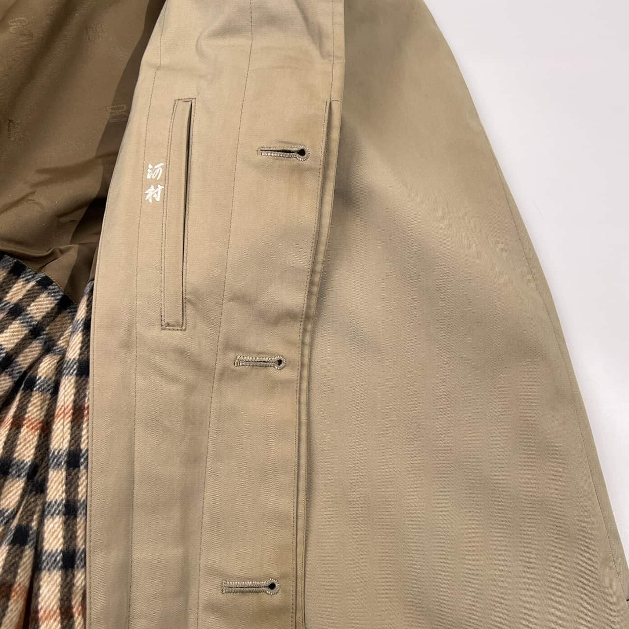 DAKS ダックス Drakkar ベルギー製生地 ライナー付き ステンカラー