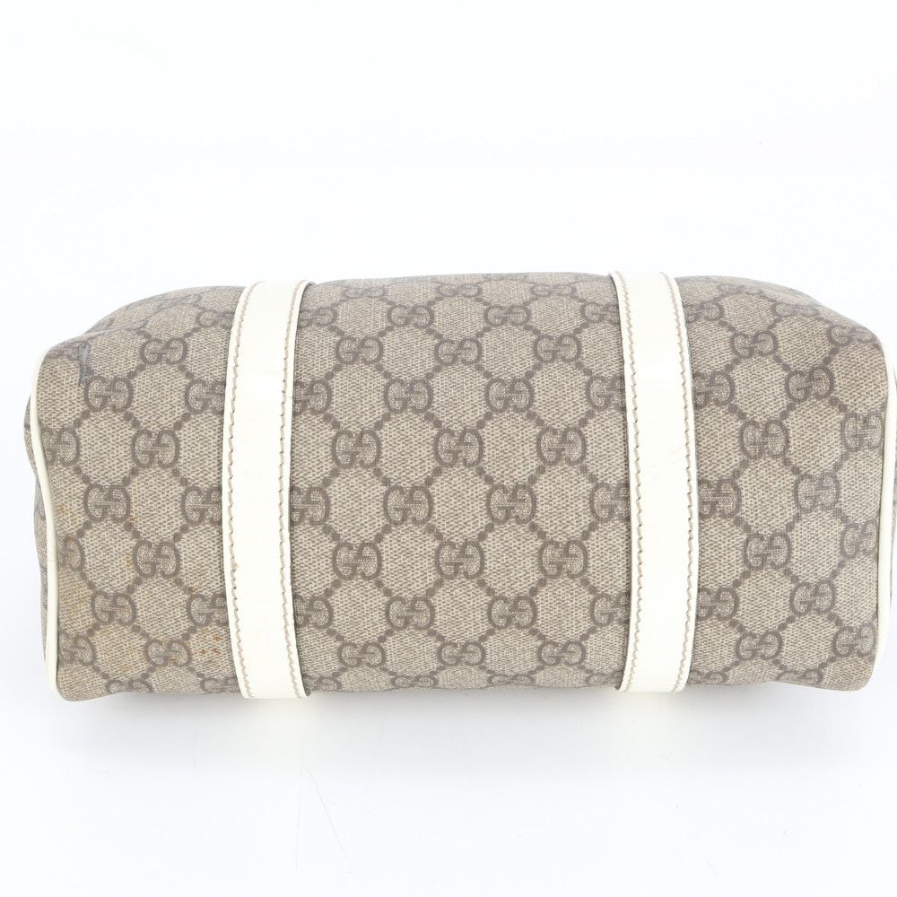 極美品 グッチ GG スプリーム ミニ ボストン 193604 レザー