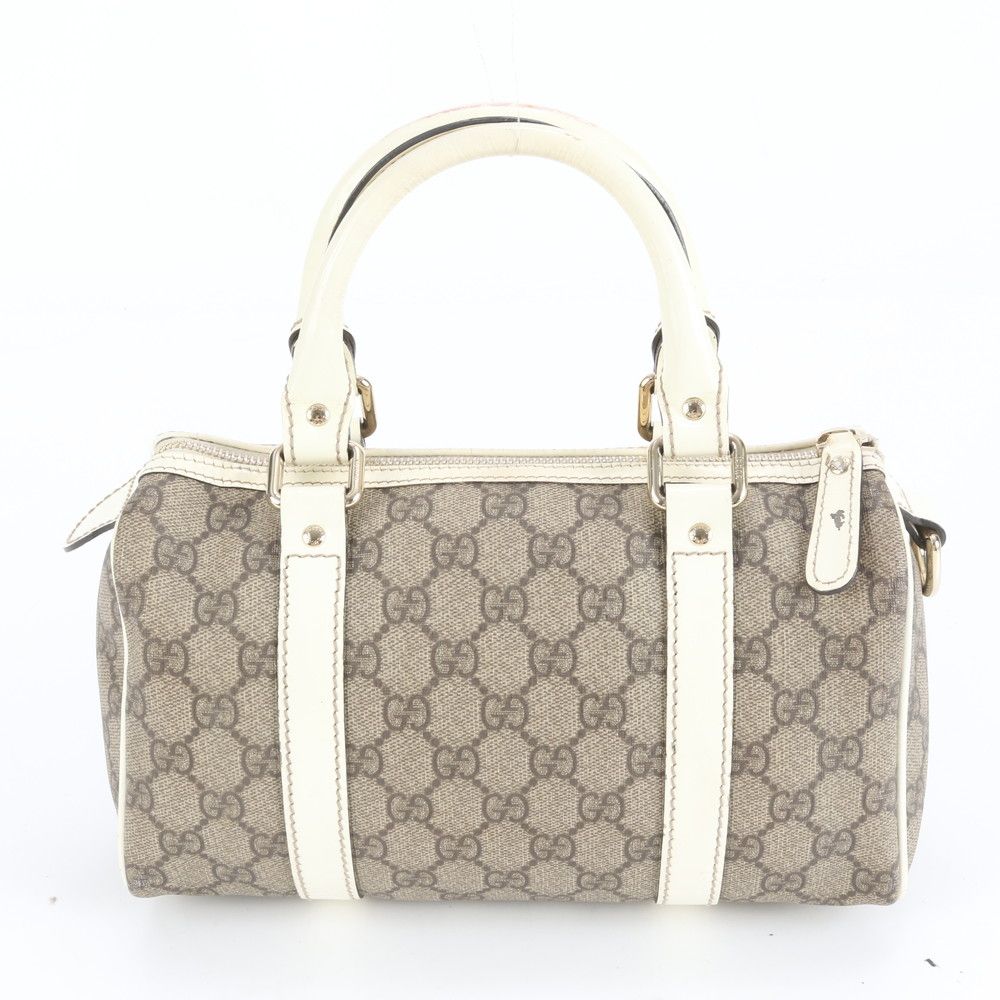 極美品 グッチ GG スプリーム ミニ ボストン 193604 レザー