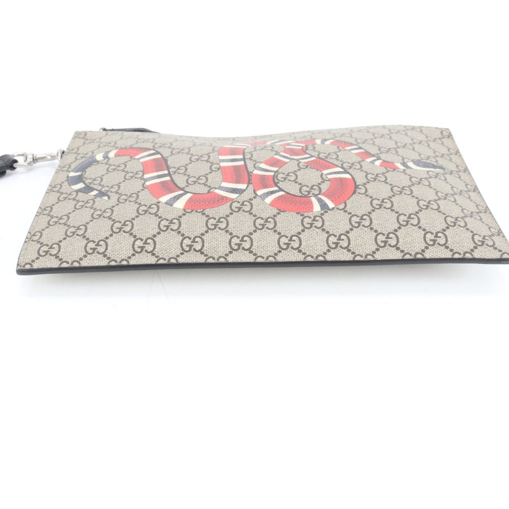 極美品 グッチ GG スプリーム キングスネーク 473904 レザー セカンド