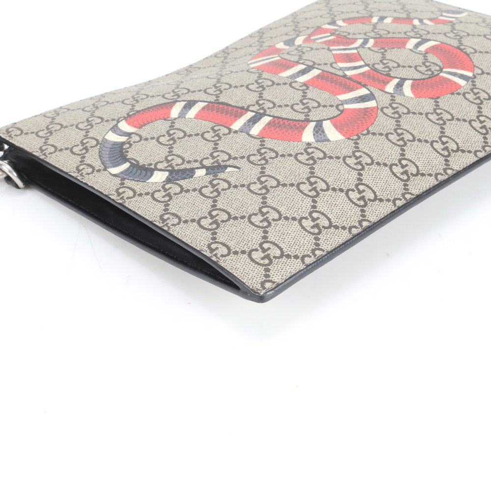 極美品 グッチ GG スプリーム キングスネーク 473904 レザー セカンド