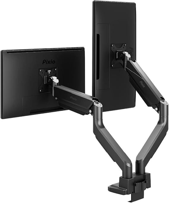 Pixio PS 2 D デュアルモニターアーム ブラック