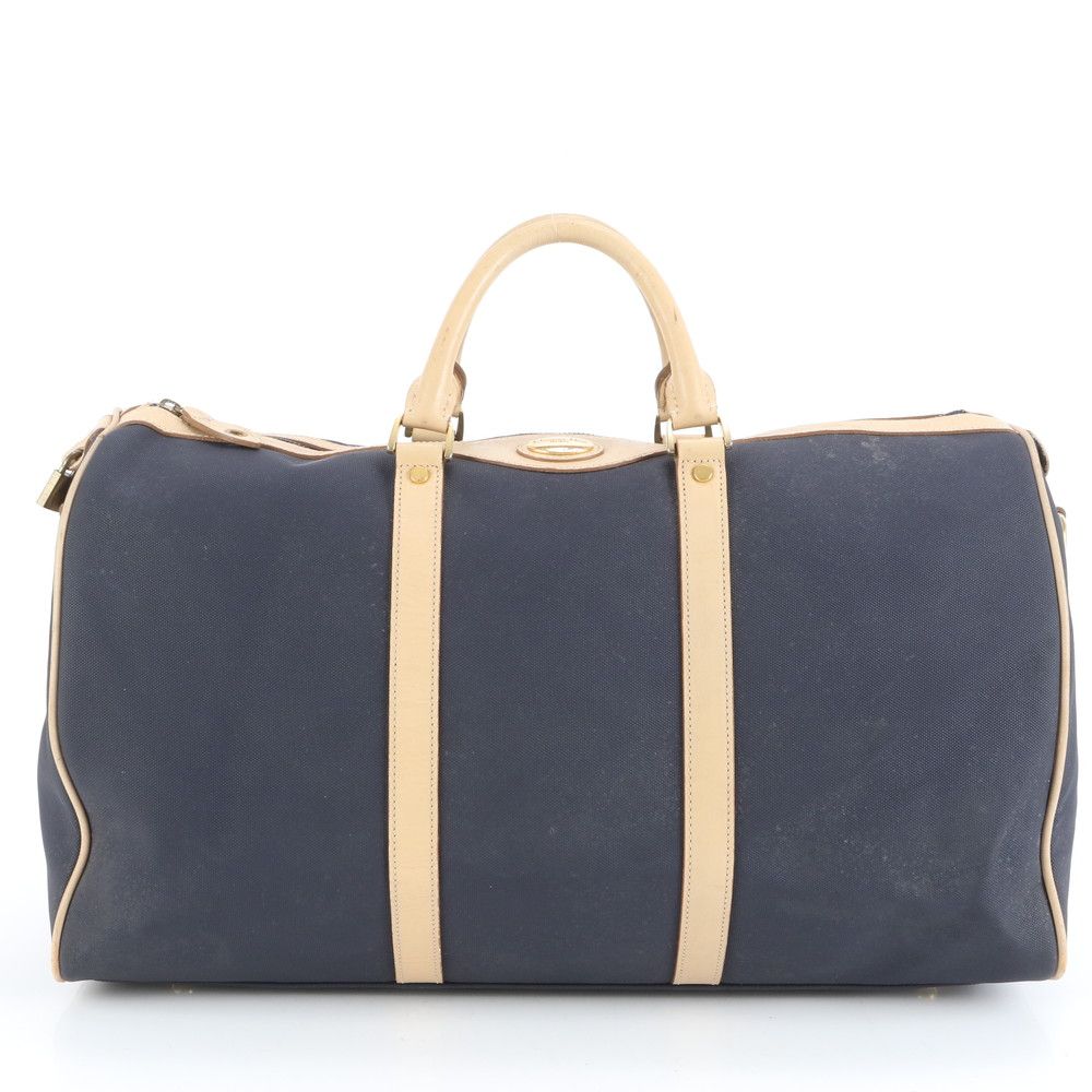 クリスチャンディオール レザー ボストン バッグ 出張 旅行 トート トラベル ビジネス ネイビー 紺 A 4 メンズ RUE DE 41-5
