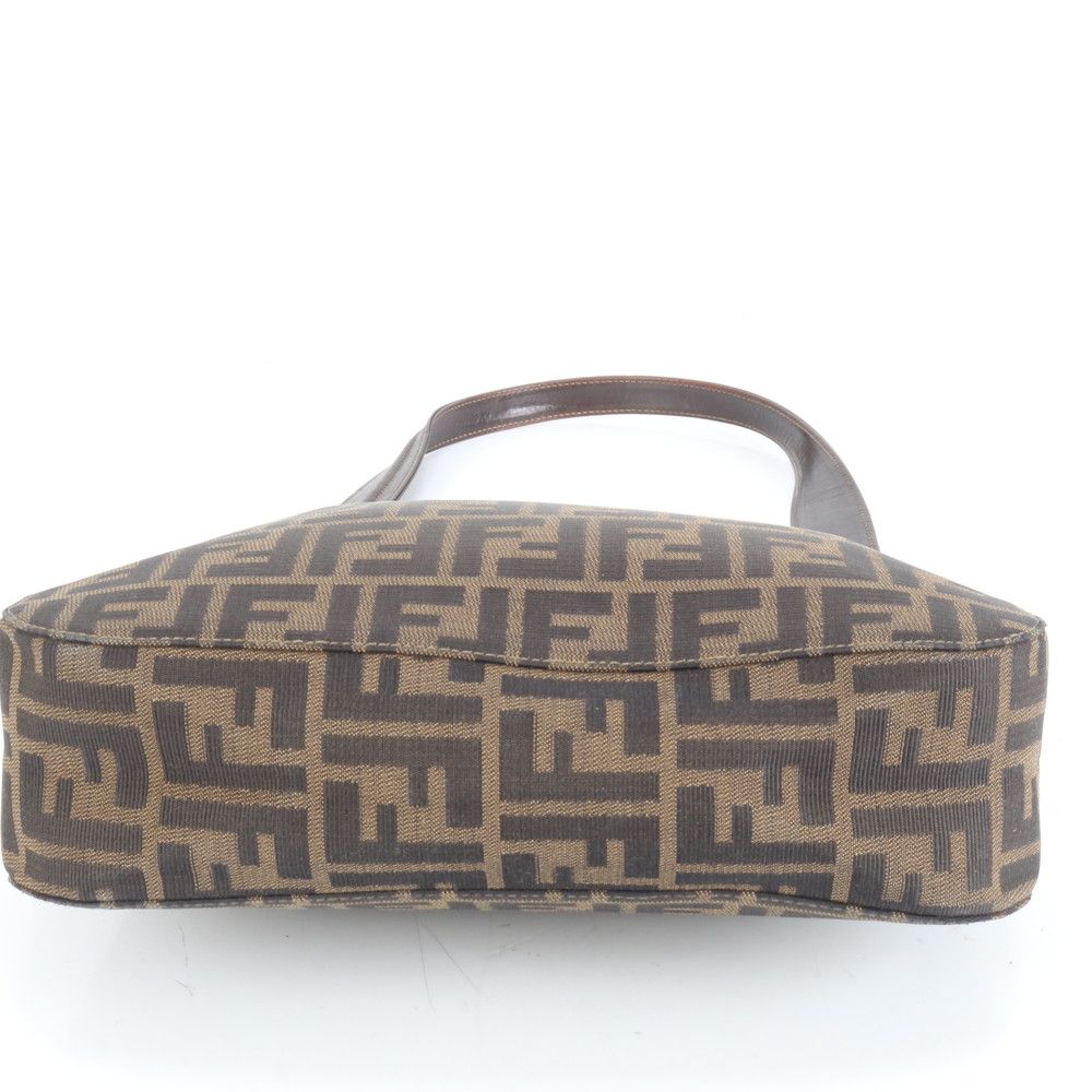 極美品 フェンディ ズッカ レザー ショルダーバッグ 肩掛け ワン