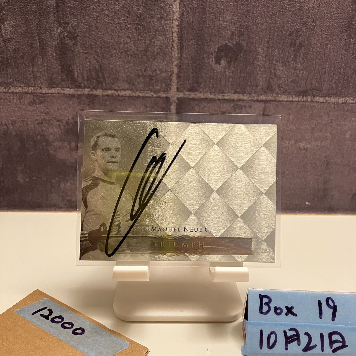 2015 Futera Unique Manuel Neuer 16 30 直筆サインカード FC Bayern Munich Triumph カード