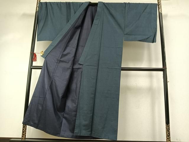 平和屋着物 男性 本場大島紬 アンサンブル 長襦袢 袷 セット 手織 100亀甲 総詰め 証紙付き キングサイズ 正絹 fy