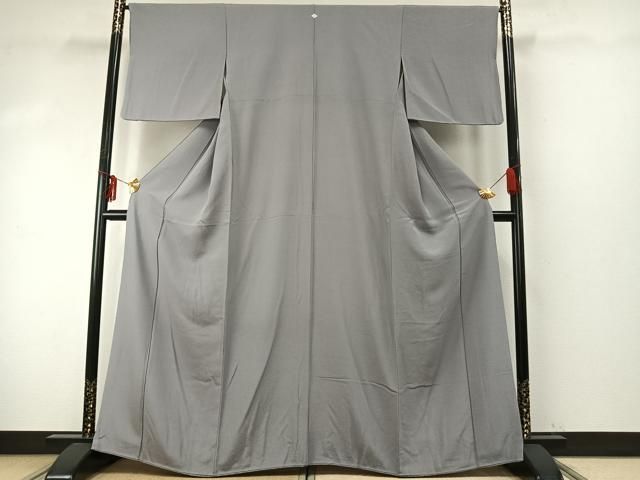 平和屋着物 本加賀友禅作家 森内瑞恵 色無地 薄鈍色 正絹 fy