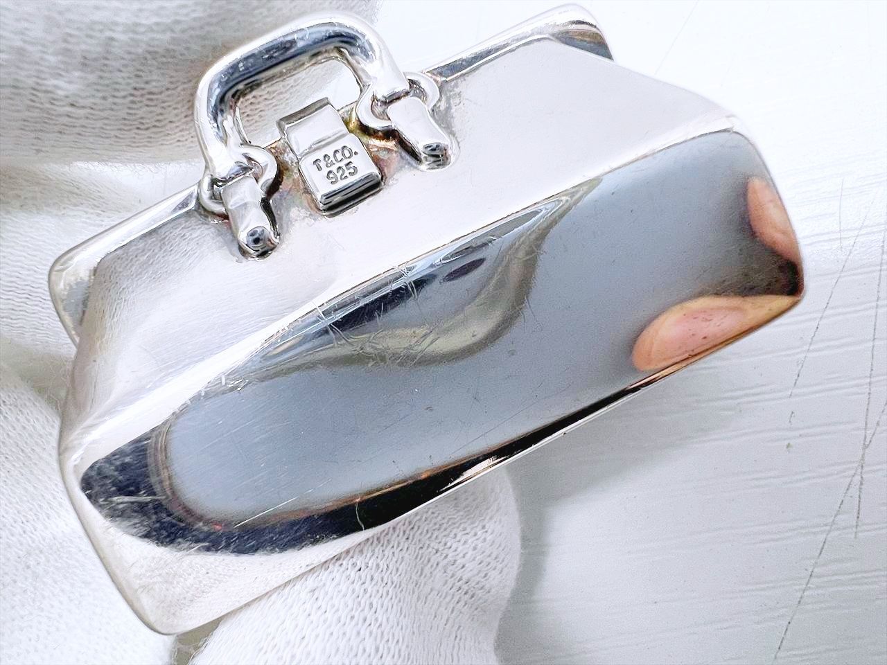 TIFFANY-Co ティファニー SV 925 バッグモチーフ ピルケース