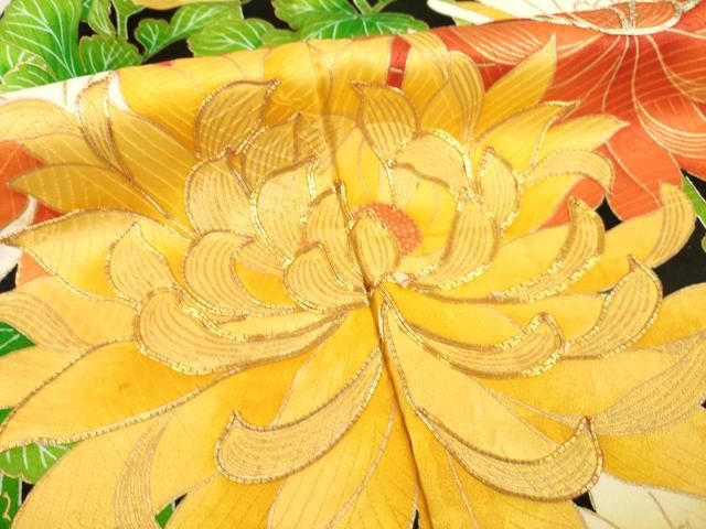 駒刺繍 菊尽くし