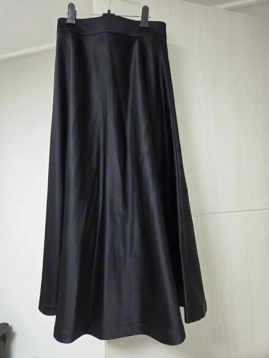 GRACE U シルク ロング スカート m ブラック