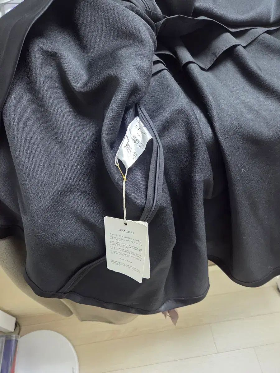  GRACE U シルク ロング スカート m ブラック その他 ロングスカート