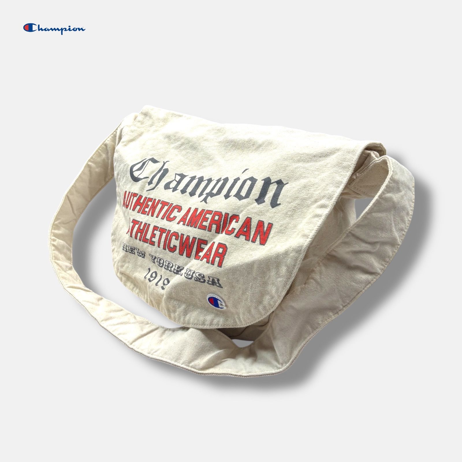 Champion キャンバス製ニュースペーパーバッグ コットン - メルカリ