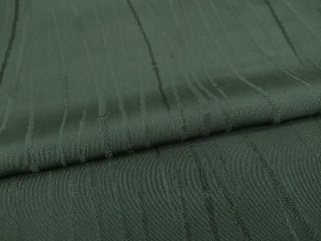  平和屋着物 上質な色無地 よろけ竹縞地紋 千歳茶色 正絹 ck 色無地 着物