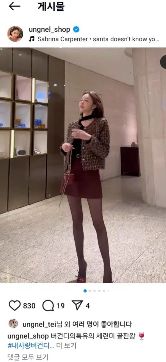 엉넬 ツイード スカート コーディネートセット