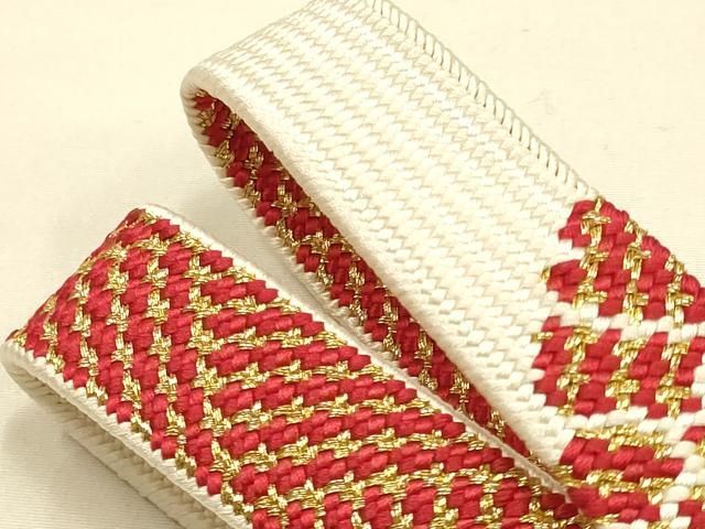 平和屋本店○IKKO 和装小物 帯締め・帯揚げセット 高麗組 綾出し 刺繍