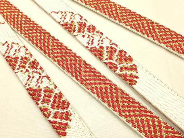 平和屋本店○IKKO 和装小物 帯締め・帯揚げセット 高麗組 綾出し 刺繍