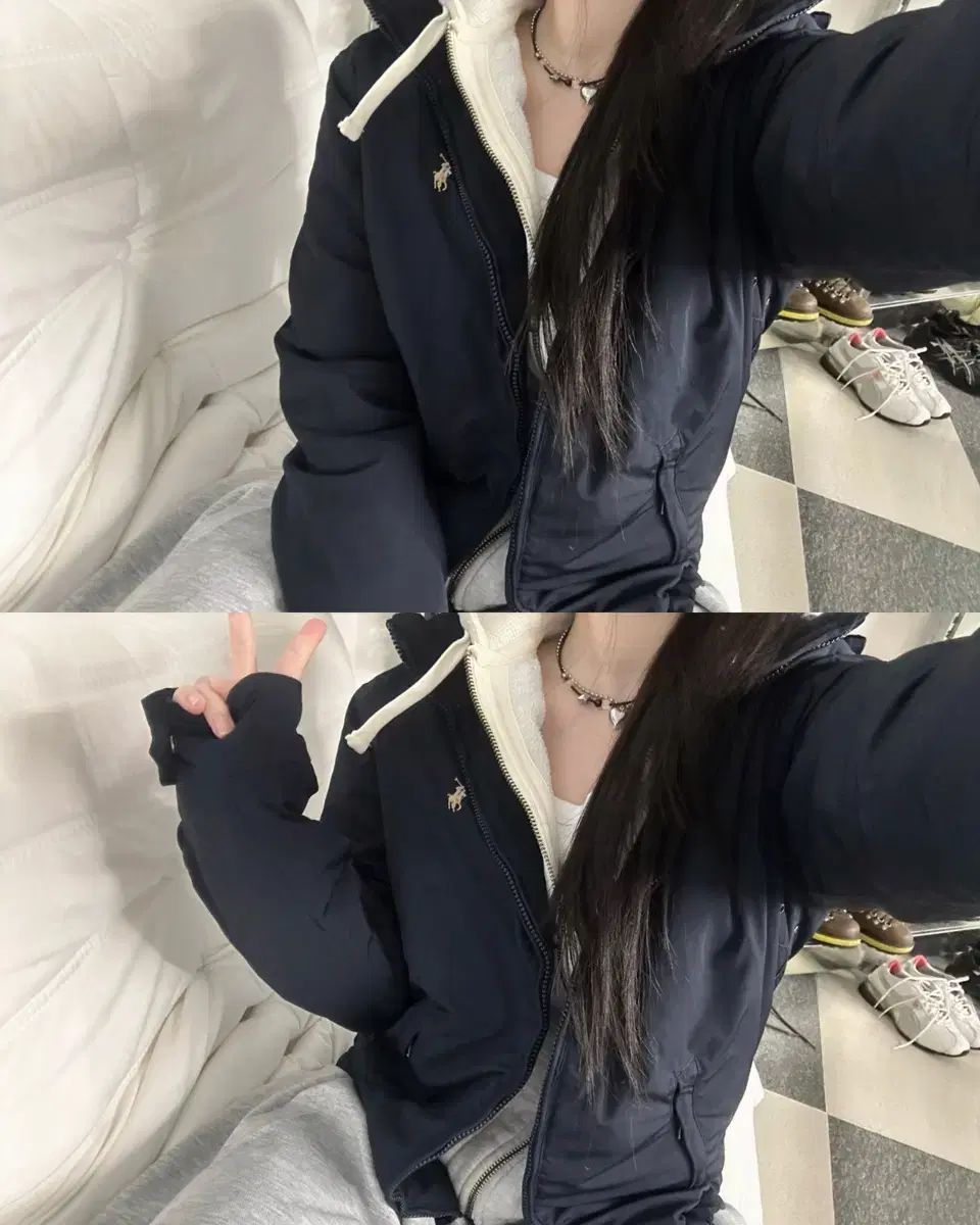 ポロラルフローレン ネイビー ベージュ ポニー ペリー ジャケット