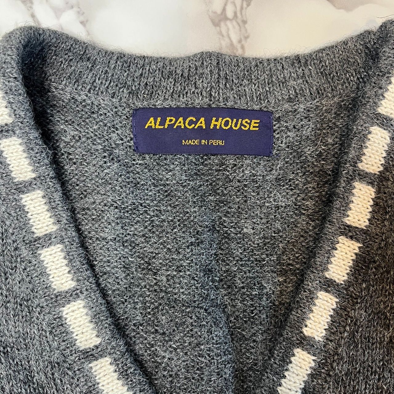 美品】アルパカハウス ALPACA HOUSE アルパカ100％ ニットベスト 