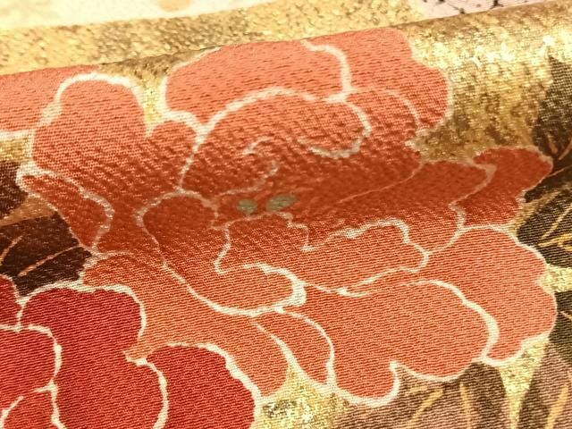 熨斗花鳥文 金銀彩