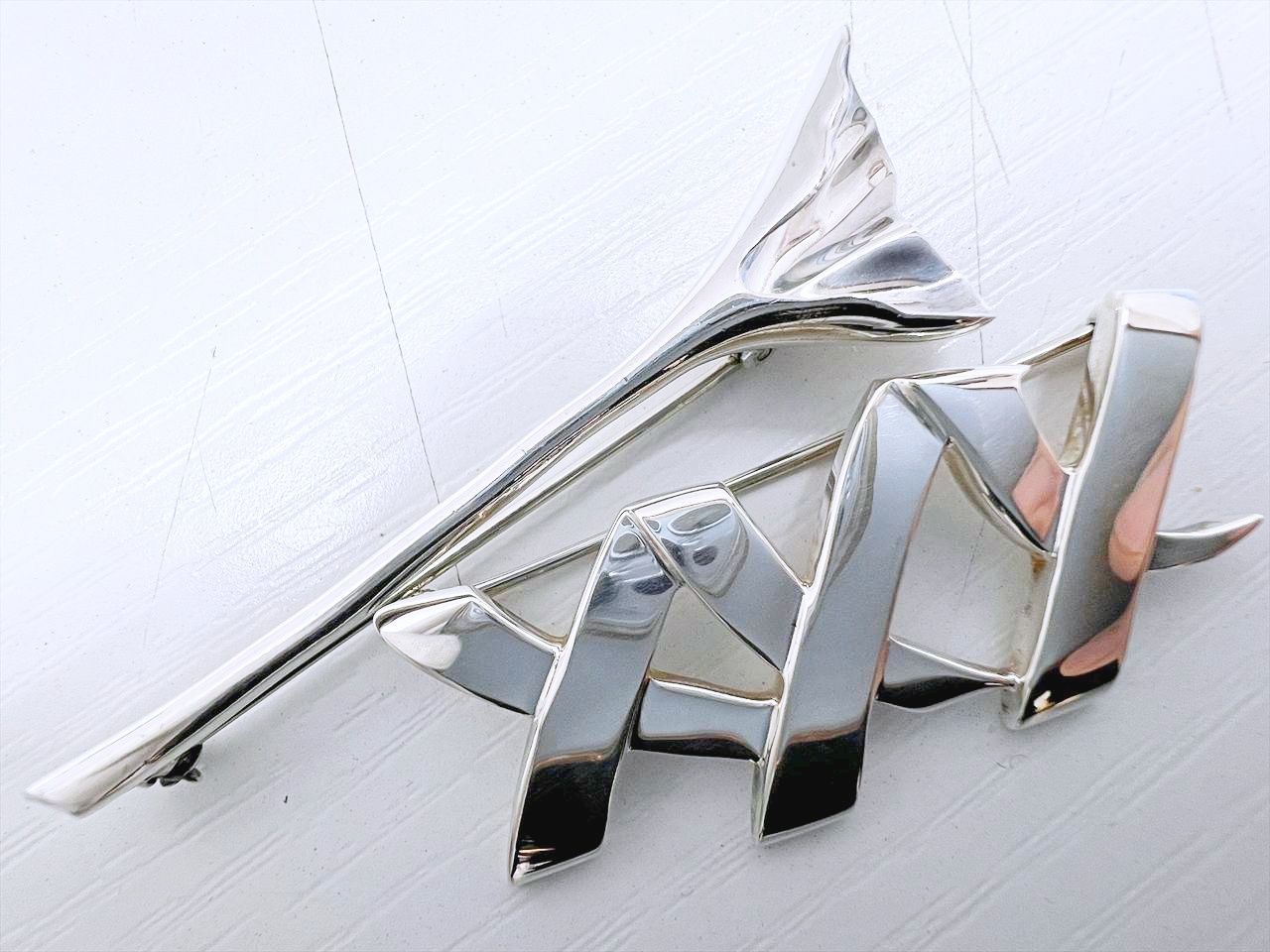 TIFFANY-Co ティファニー SV 925 パロマピカソ トリプルキス イチョウ ブローチ セット