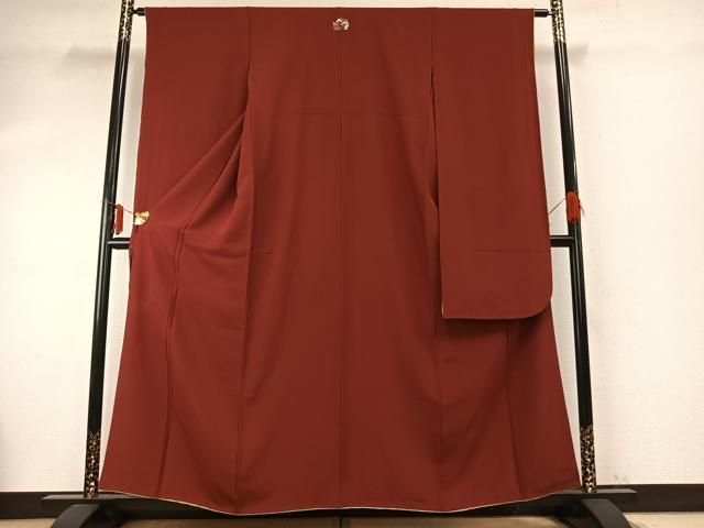 平和屋着物 豪華振袖 紅海老茶色 正絹 fy