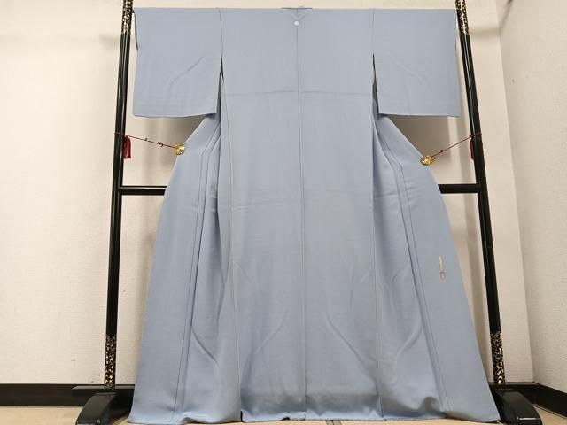 平和屋着物 本草木染作家 瑞鳳 色無地 薄雲鼠色 正絹 ph