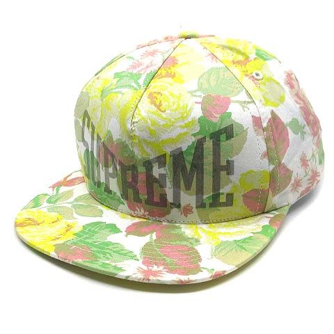 シュプリーム SUPREME Floral 5 Panel White フラワー キャップ ホワイト 2018 SS AA