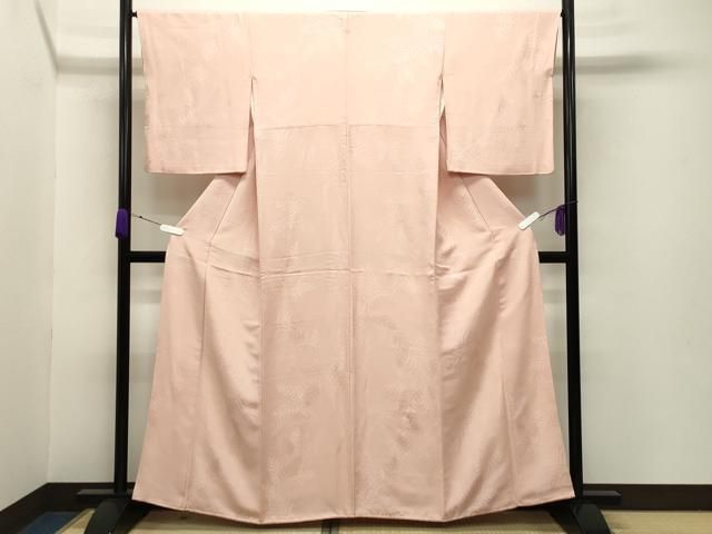 平和屋着物 上質な色無地 草木地紋 虹色 正絹 gh